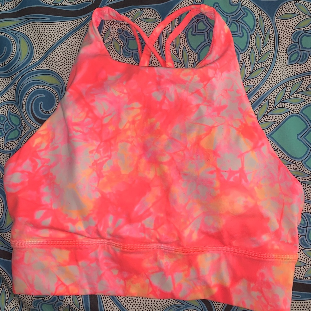 Lululemon Athletica Neon Pink Sports Bra